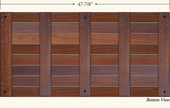 smooth 24x48 ipe deck tiles back